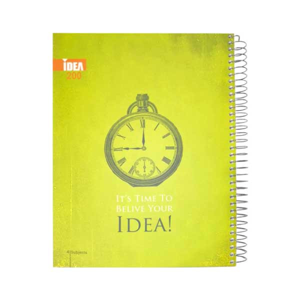 دفتر 200 برگ ایده طرح ساعت کد 26