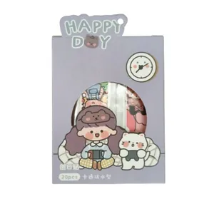 چسب زخم مدل دختر طرح فانتزی بسته ۲۰ عددی  تعداد در بسته 20 عدد