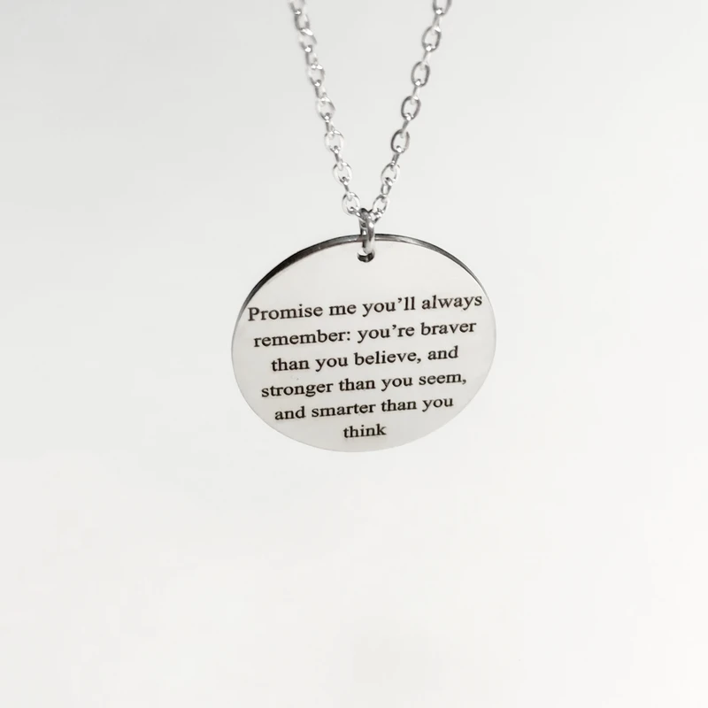 گردنبند زنانه مدل متن انگلیسی