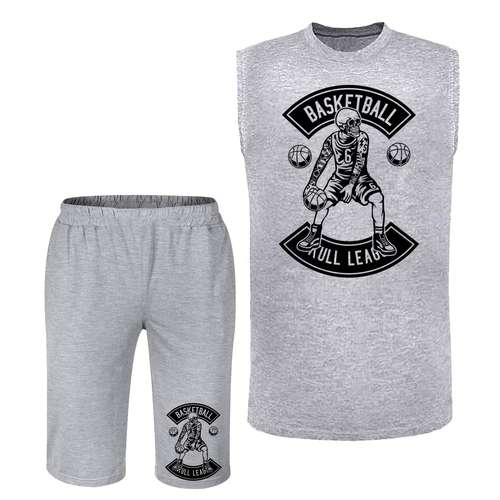 ست تاپ و شلوارک مردانه مدل بسکتبال  کد BA 509 T