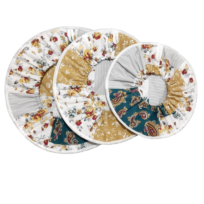 ست دم‌کنی 3 تکه مدل چهل تکه ترمه