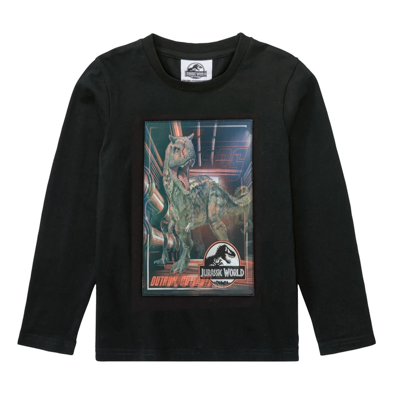 تی شرت آستین بلند پسرانه ژوراسیک ورلد مدل Camp
