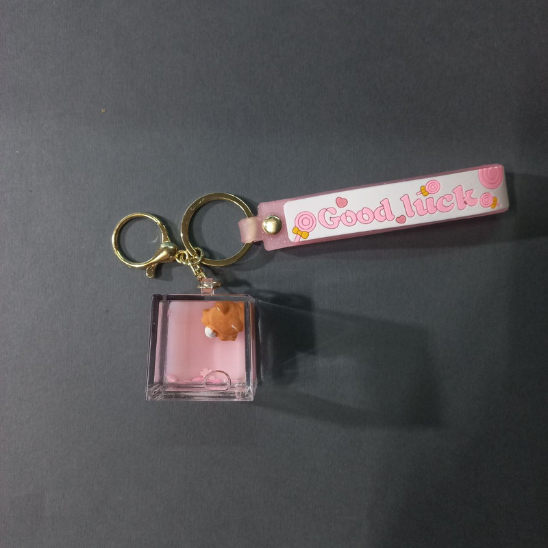 جاکلیدی دخترانه مدل آکواریومی طرح خرس کد 04