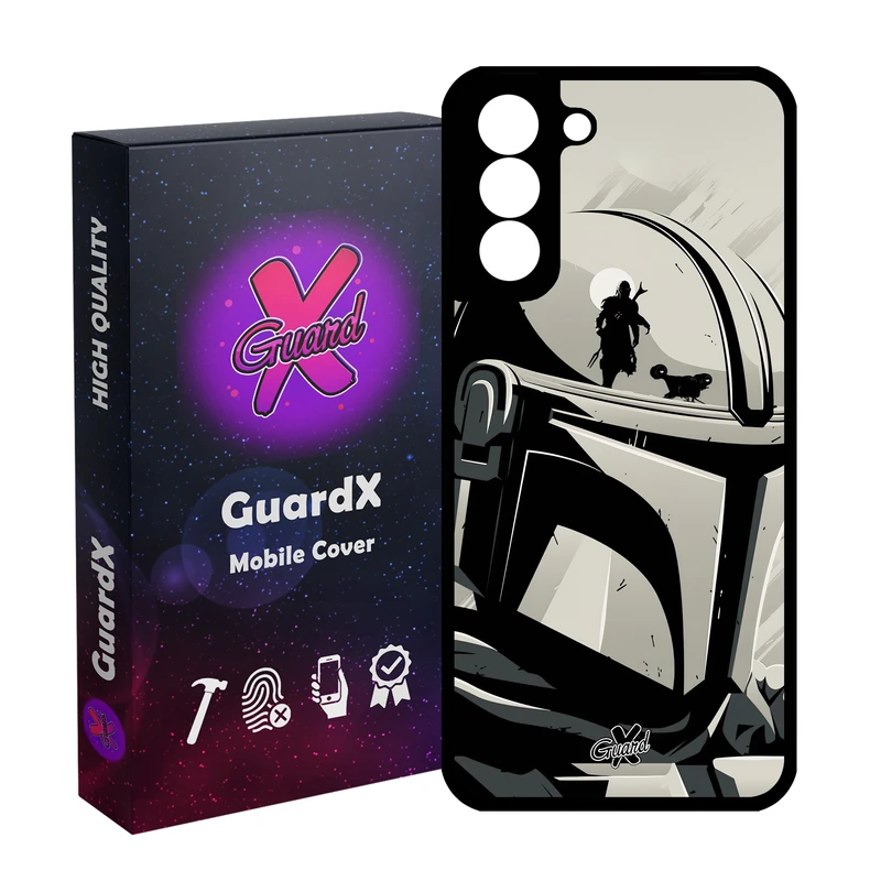 کاور گارد ایکس طرح Mandalorian مدل Glass10502 مناسب برای گوشی موبایل سامسونگ Galaxy S21 FE