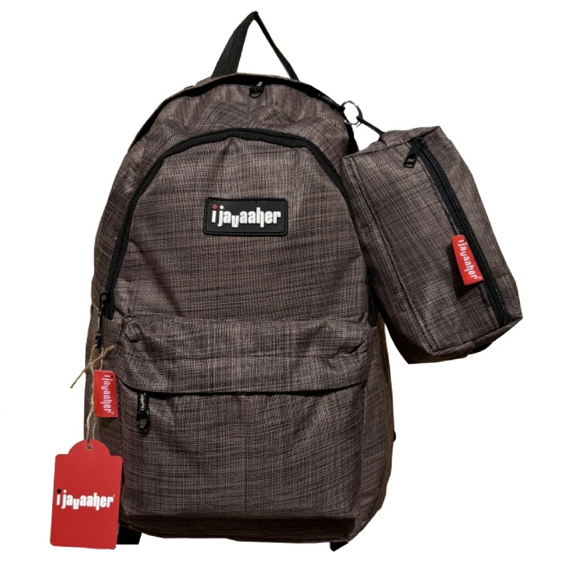 کوله پشتی مدرسه آی جواهر مدل school کد X1 به همراه جامدادی