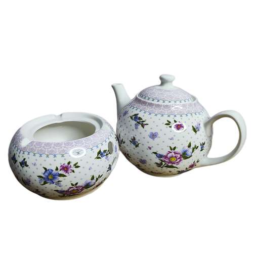 قوری و وارمر قوری ای بی ال طرح گلدار