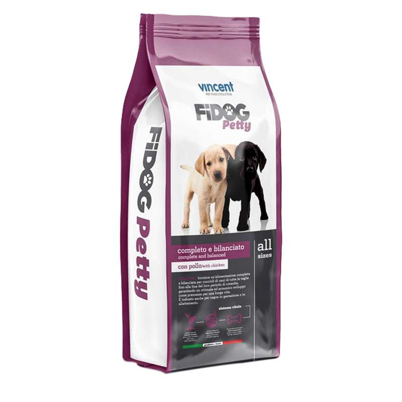 غذای خشک توله سگ وینسنت مدل Fidog - Chicken وزن 4 کیلوگرم