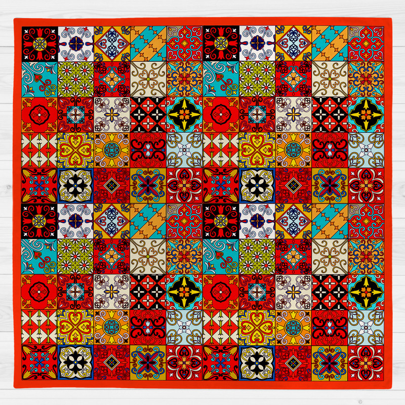 رومیزی طرح چهارخونه کد 983