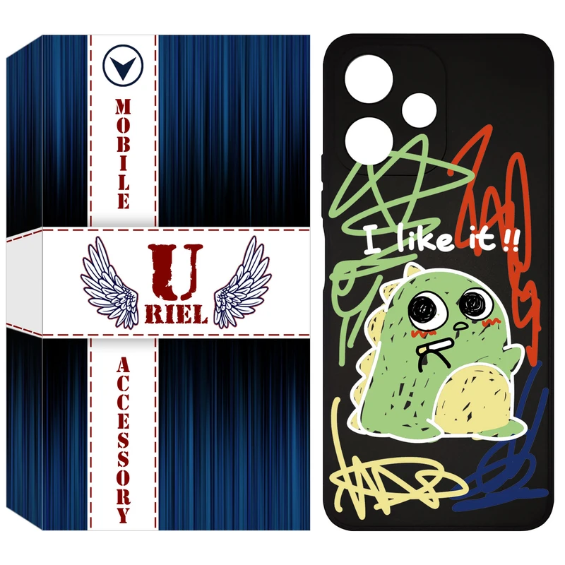 کاور یوریل مدل KSH کد 21 طرح دایناسور نقاش مناسب برای گوشی موبایل شیائومی Poco M6 Pro 5G