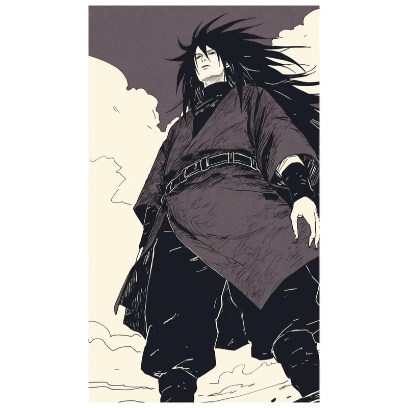 استیکر لپ تاپ و موبایل مدل انیمه طرح ناروتو مادارا اوچیها Naruto Madara Uchiha کد 6006
