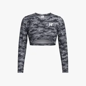 تی‌شرت آستین بلند ورزشی دخترانه مدل aoare