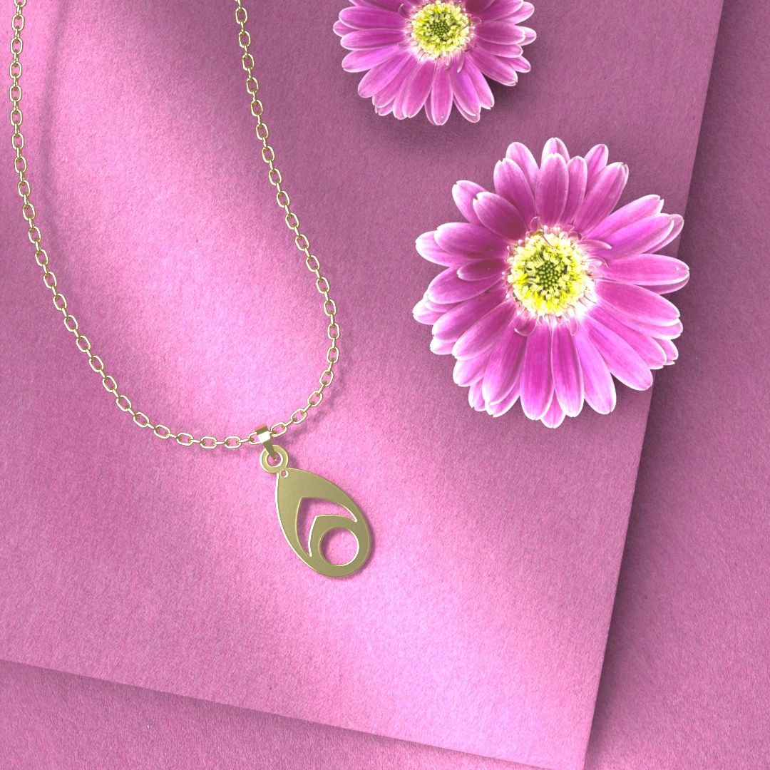 گردنبند طلا 18 عیار زنانه مدوپد مدل هندسی کد OO2-1-1149 -  - 6