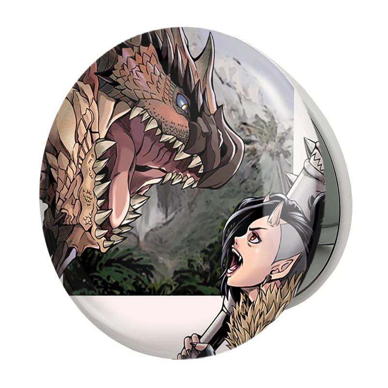 آینه جیبی خندالو طرح بازی شکارچی هیولا (Monster Hunter) مدل تاشو کد 33261