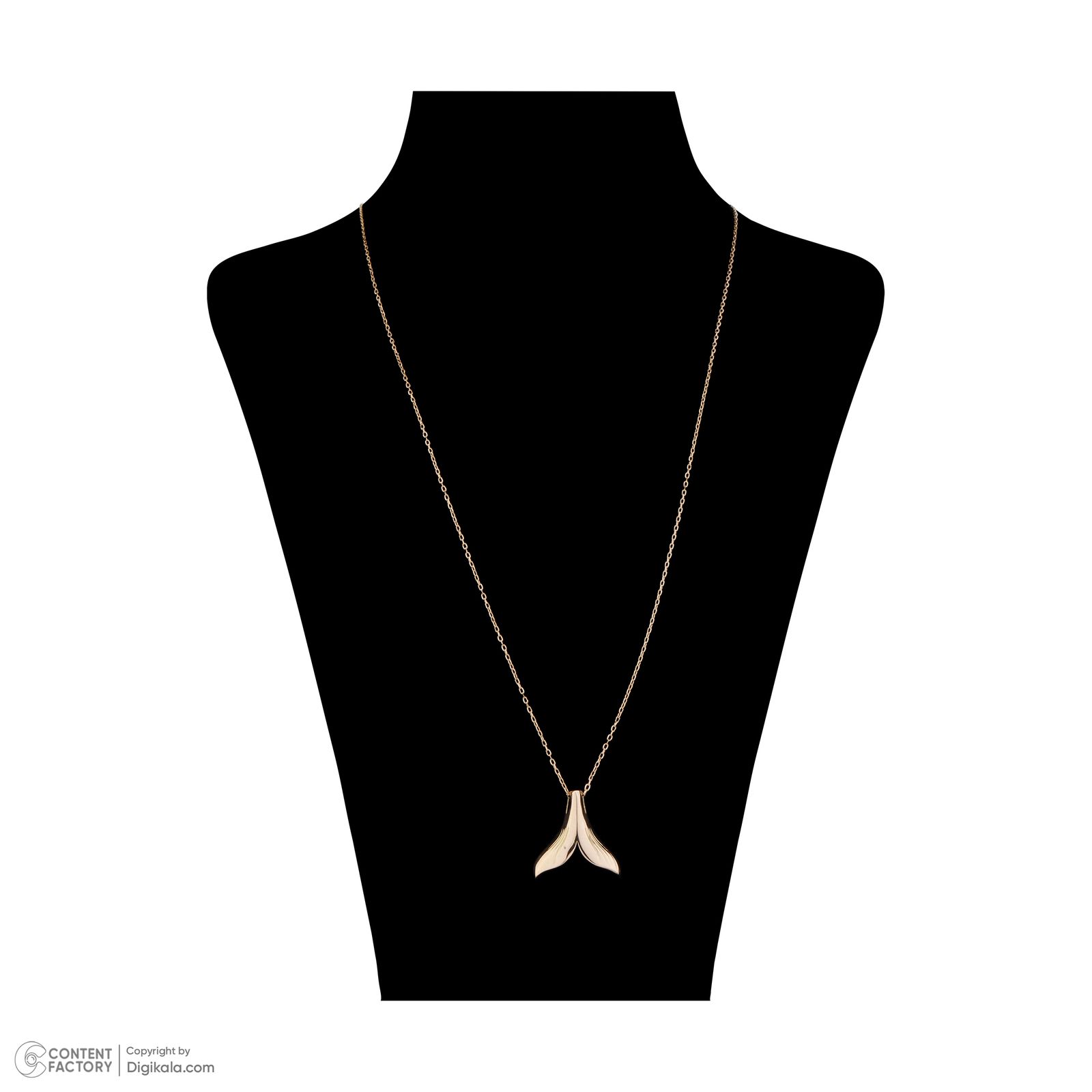 گردنبند طلا با طرح حلقه‌ای (فلامینگو) 18 عیار زنانه میو گلد مدل دم نهنگ کدNC1190 -  - 3