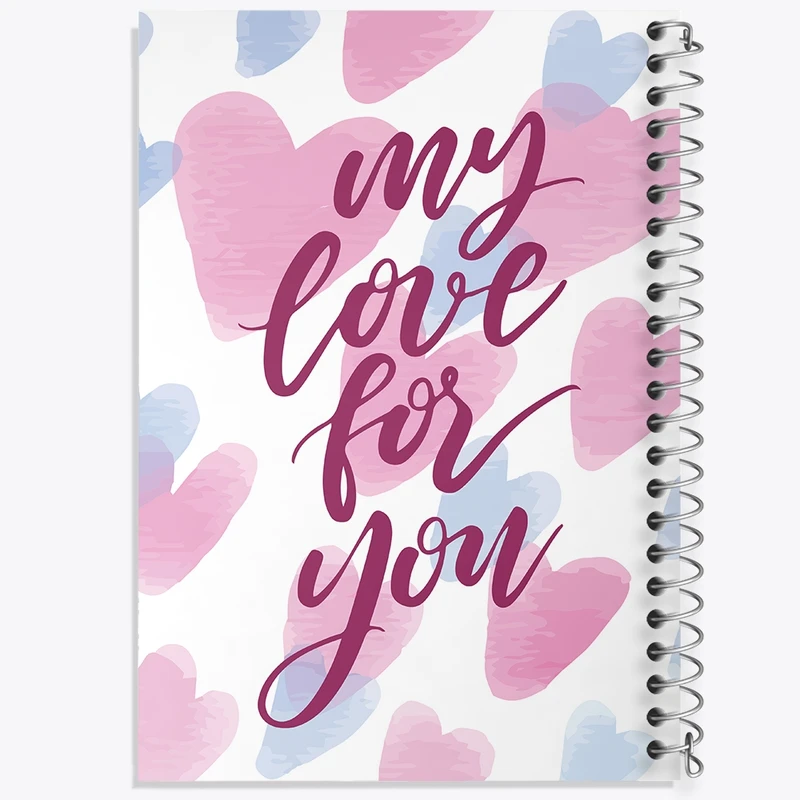 دفتر ژورنال نویسی 50 برگ خندالو مدل نقطه ای طرح عاشقانه (Love) کد F2317