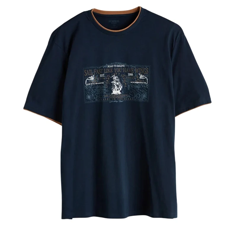 تی‌شرت آستین کوتاه مردانه ال سی وایکیکی مدل سوپرپنبه