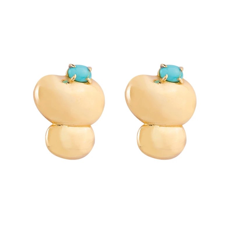 گوشواره میخی طلا 18 عیار زنانه کیا گالری مدل مکس کد EM480 