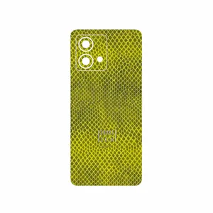 MAHOOT Yellow Snake Skin Cover Sticker for Motorola Moto G84