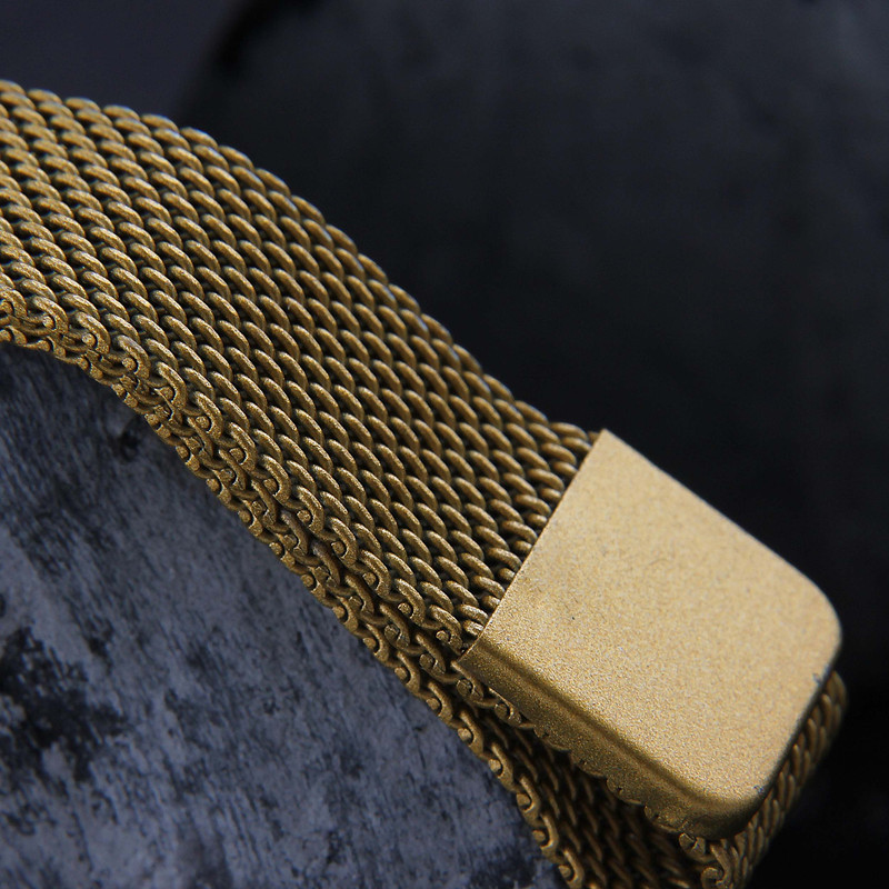 ساعت مچی عقربه ای زنانه مدل مدرن  بند استیل حصیری کد WHW_265