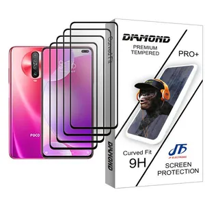 JF Diamond Glass MIX004 Screen Protector For Xiaomi Poco X2 Pack Of 4