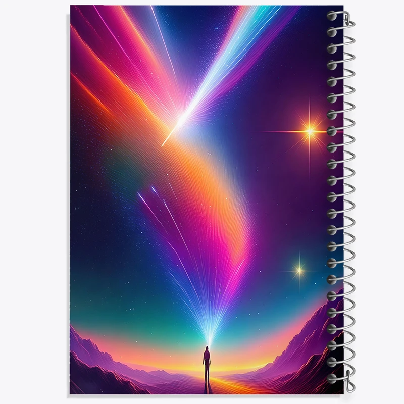 دفتر لیست خرید 50 برگ خندالو طرح شفق قطبی کد F8287