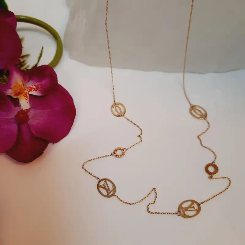 گردنبند طلا 18 عیار زنانه گالری یارطلا مدل رولباسی کد GLR11