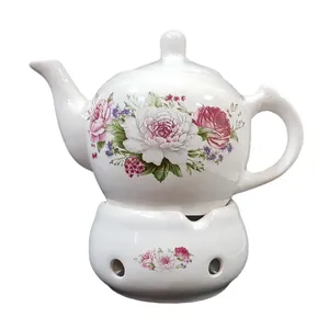 قوری و وارمر مدل نفیس طرح گل کد 300