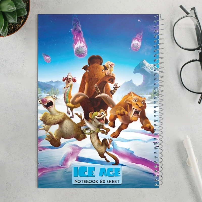 دفتر مشق 80 برگ اورین مدل Iceage کد 118
