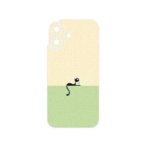 MAHOOT Minimal Internet Cat Icon Cover Sticker for Apple iPhone 16