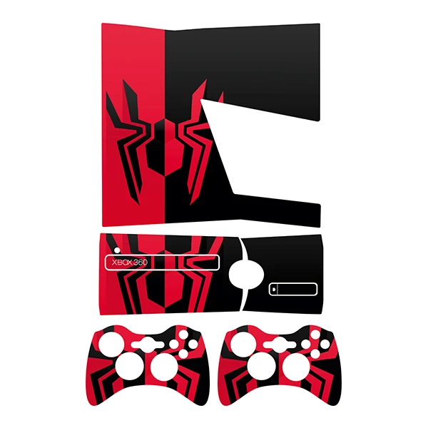 برچسب ایکس باکس 360 اسلیم توییجین وموییجین مدل Spiderman 02 مجموعه 5 عددی 