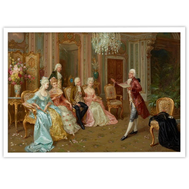 تابلو بکلیت طرح نقاشی فرانسوی مدل W-15471