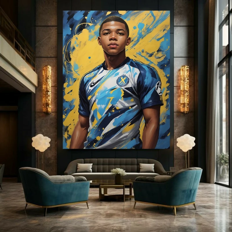 تابلو بوم طرح کیلیان امباپه کد GR1597