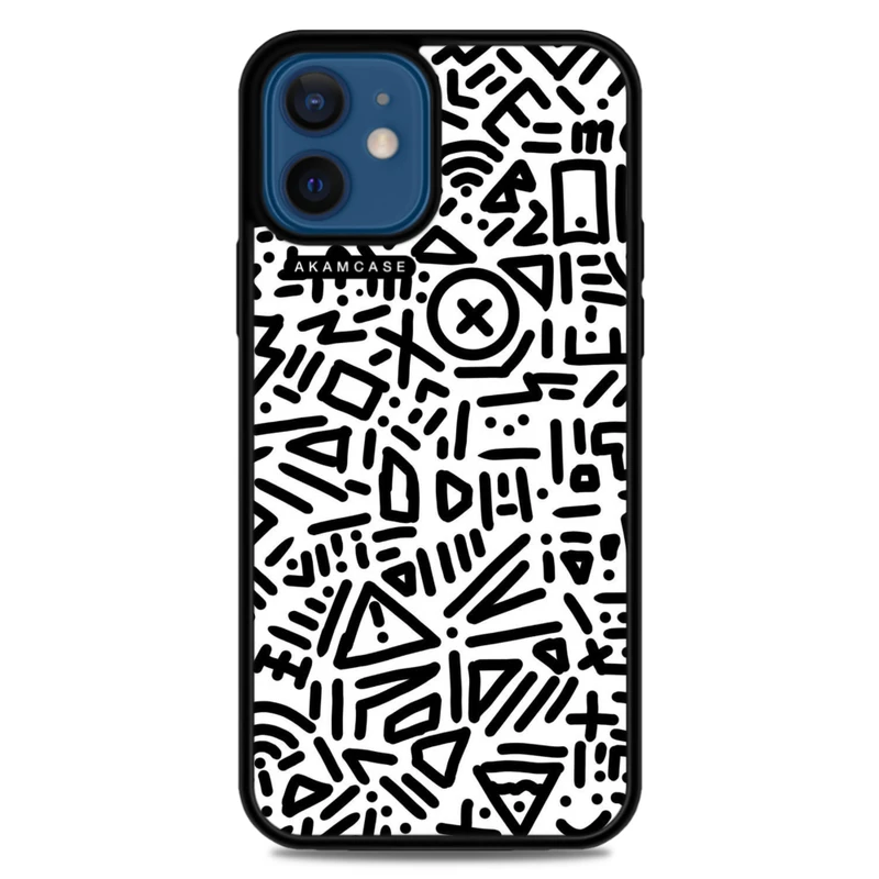 کاور آکام مدل AMC-WA12M-DOODLE14 مناسب برای گوشی موبایل اپل iPhone 12 Mini