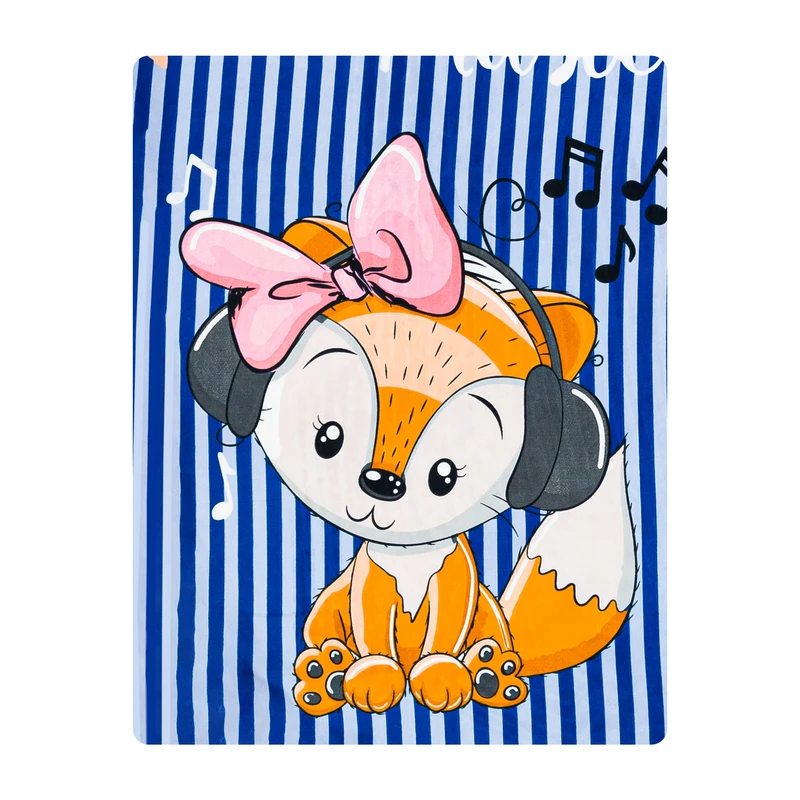 ملحفه میکرو آدنو مدل Lovely fox کد MC15 یک نفره سایز 140x240 سانتی متر