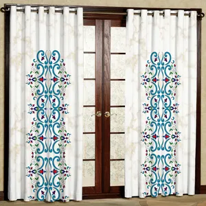 پرده مدل هازان پانچی کد 4174 سایز 140x200 سانتی متر