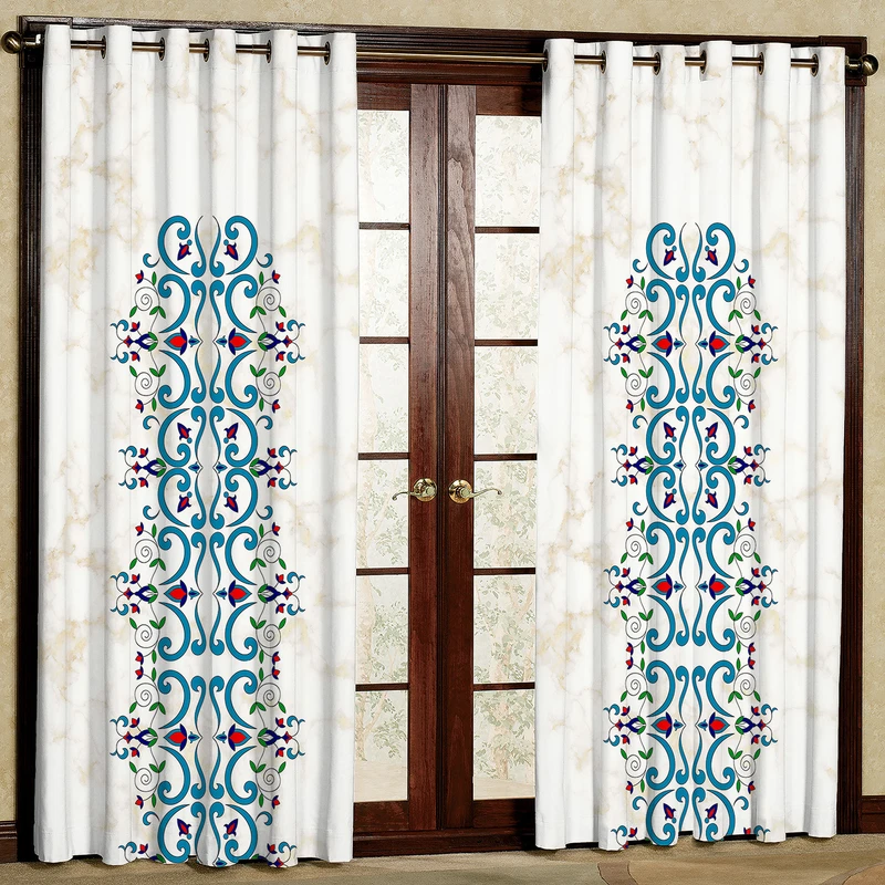 پرده مدل هازان پانچی کد 4174 سایز 140x200 سانتی متر