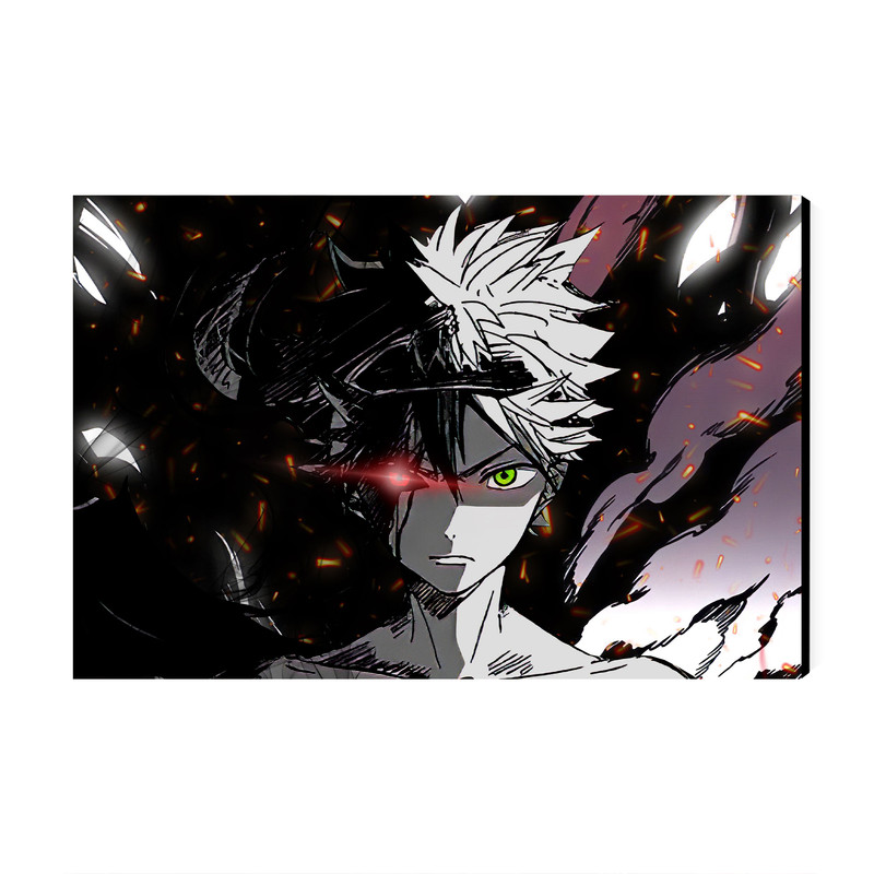 تابلو شاسی عرش مدل انیمه شبدر سیاه Black Clover کد As1449
