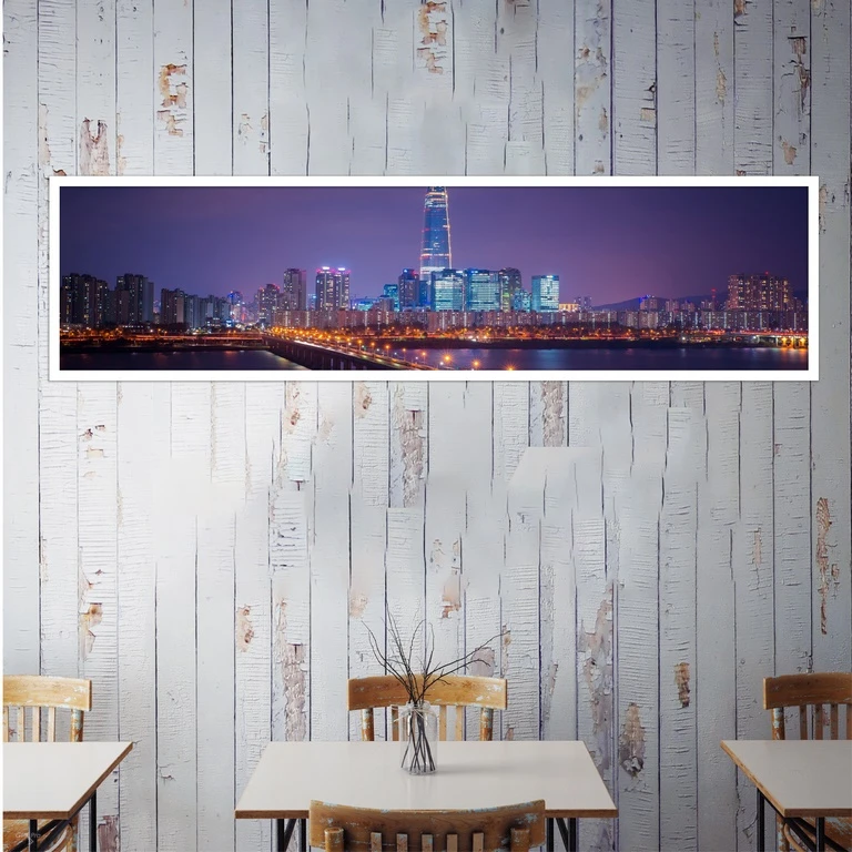 تابلو بکلیت طرح منظره شهر مدل کشیده W-7464