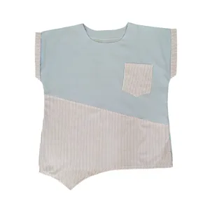 بلوز آستین کوتاه زنانه مدل راه دار