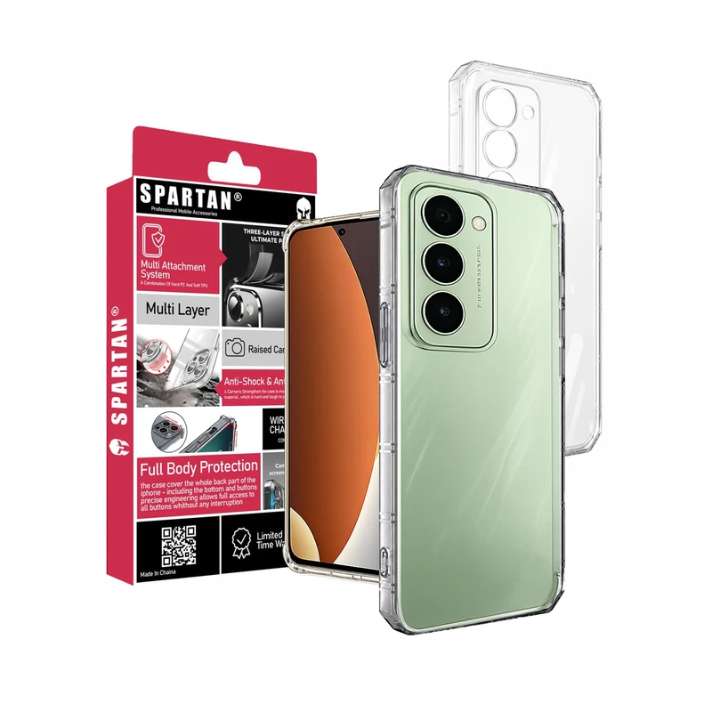 کاور اسپارتان مدل Airbag Four Sided مناسب برای گوشی موبایل شیائومی Redmi 15 4G
