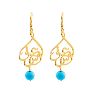 گوشواره نقره زنانه دلی جم طرح عشق  کد D 528