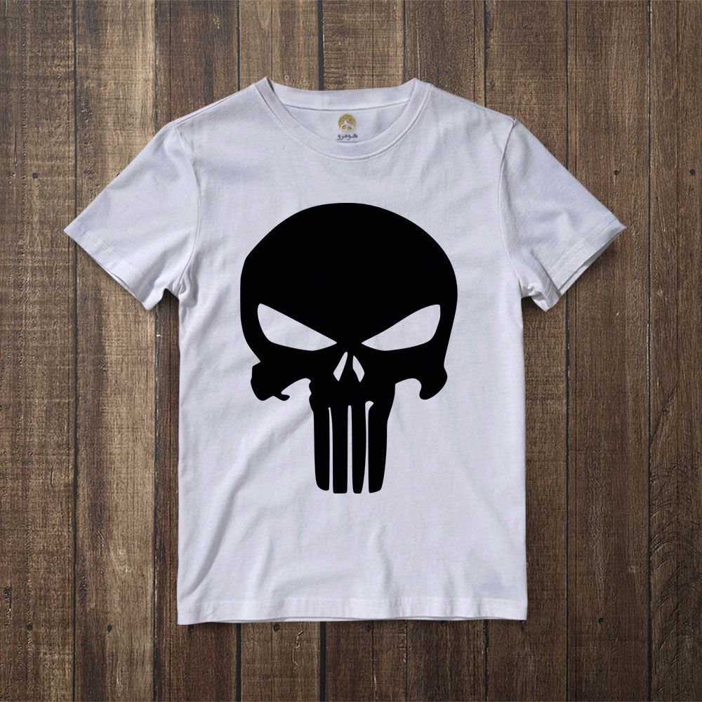 تی شرت آستین کوتاه مردانه هومرو مدل TW281 طرح پانیشر -  - 6