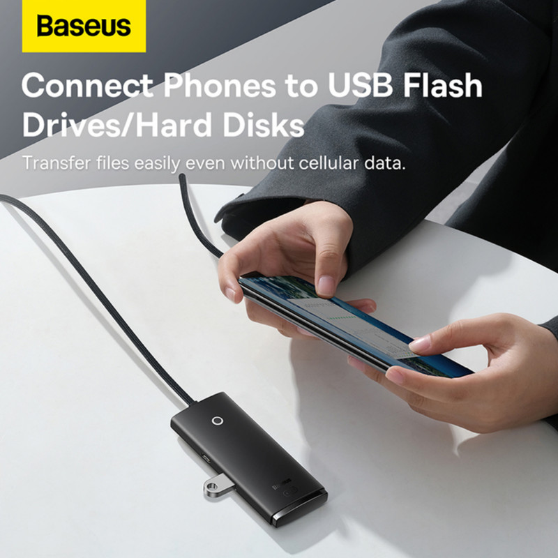 هاب 4 پورت USB 3.0 باسئوس مدل WKQX03000