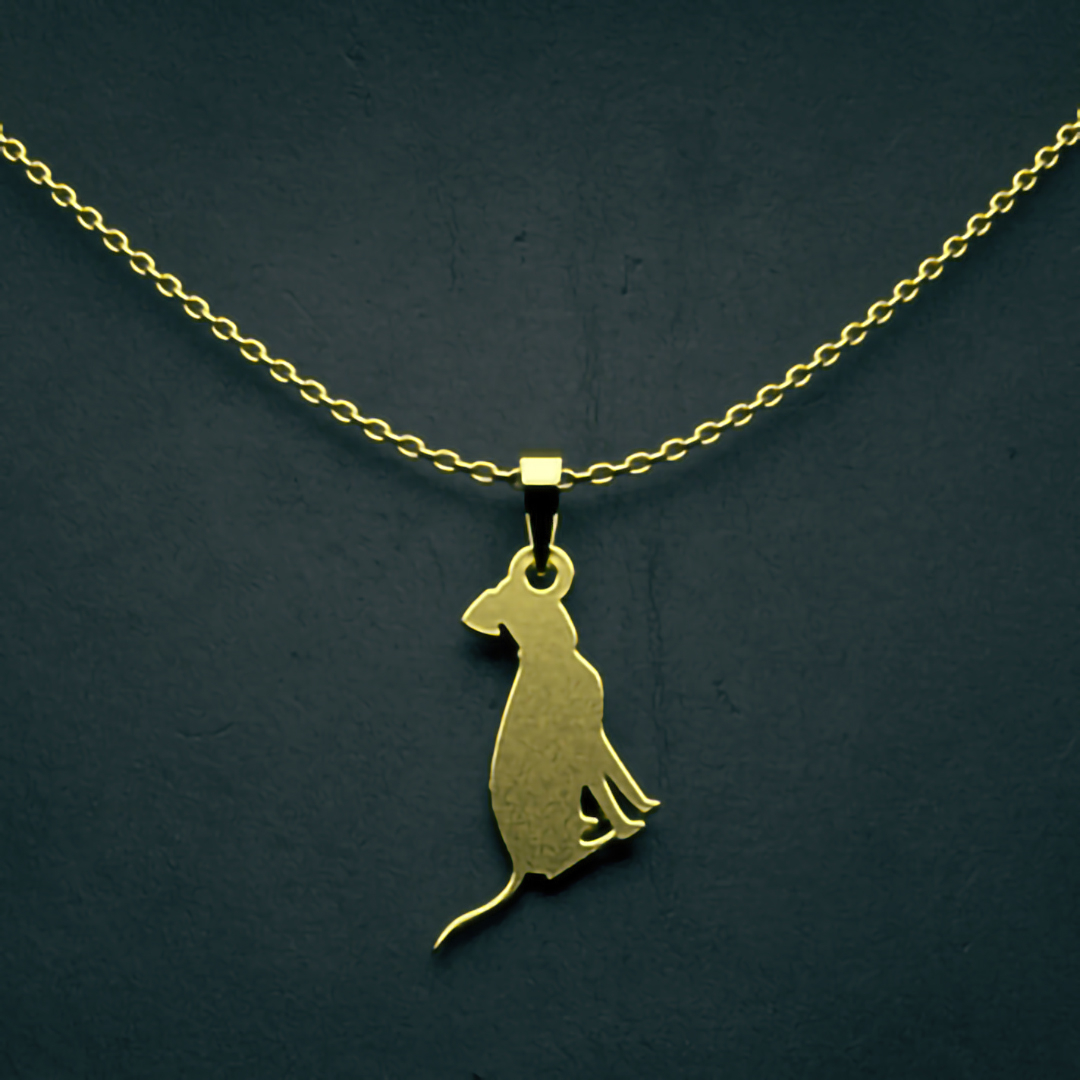 گردنبند طلا 18 عیار زنانه مدوپد مدل سگ کد J3-1-1028