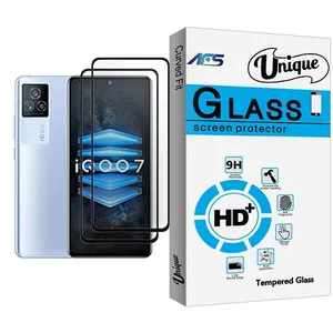AFS Unique Glass MIX002 Screen Protector For  iQOO 7 Pack Of 2