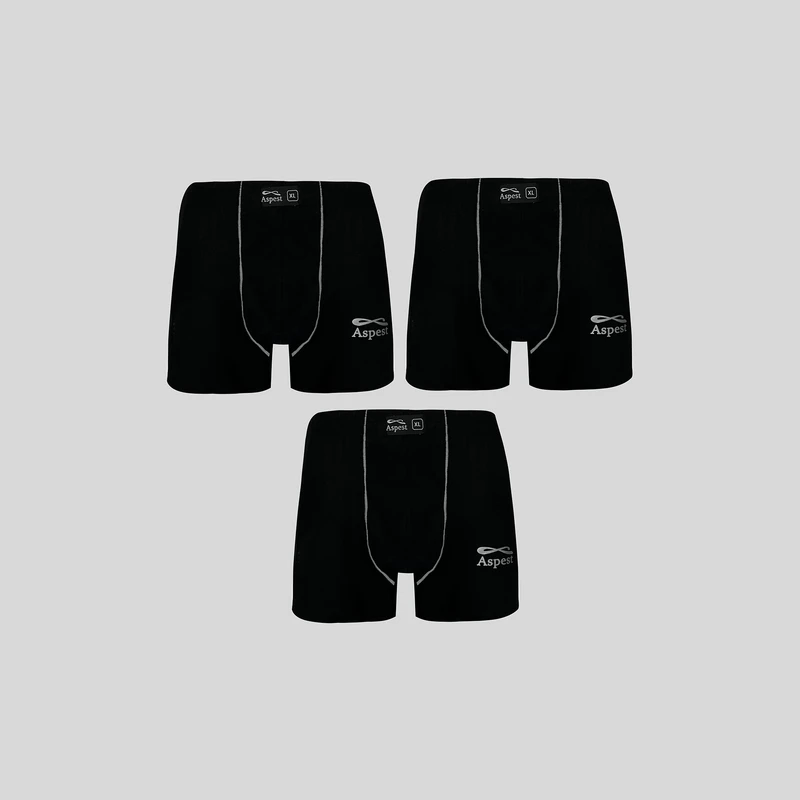 شورت پادار مردانه اسپست مدل ASP-MU-BXBLK3 مجموعه 3 عددی