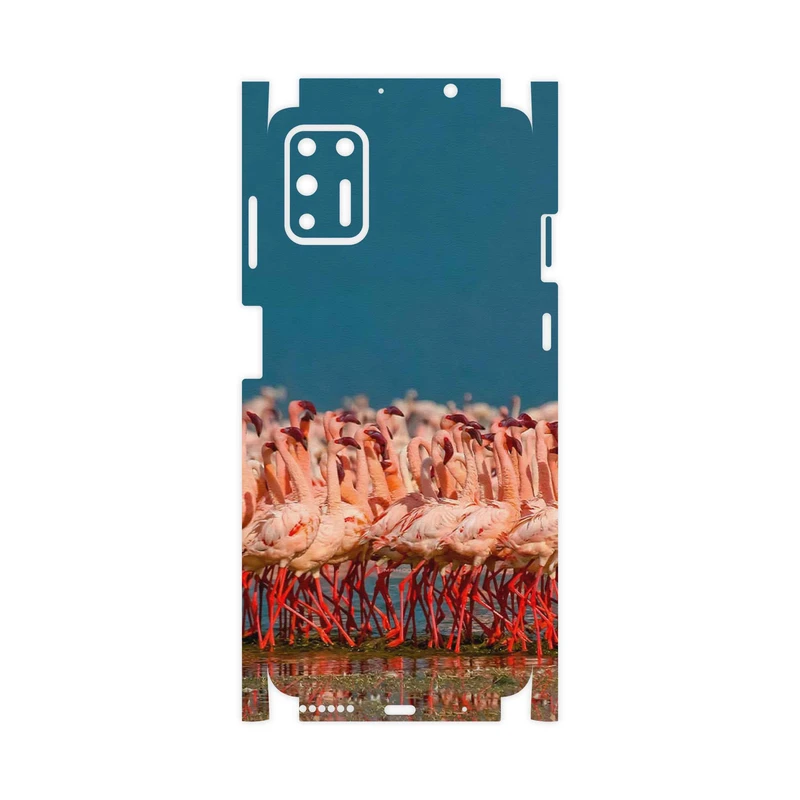 برچسب پوششی ماهوت مدل Flamingo-FullSkin مناسب برای گوشی موبایل موتورولا Moto G9 Plus