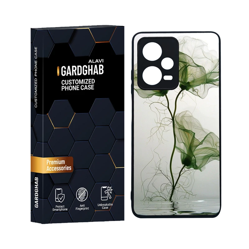 کاور گارد قاب علوی مدل دورژله ای هنری مناسب برای گوشی موبایل شیائومی Redmi Note 12 Pro 5G