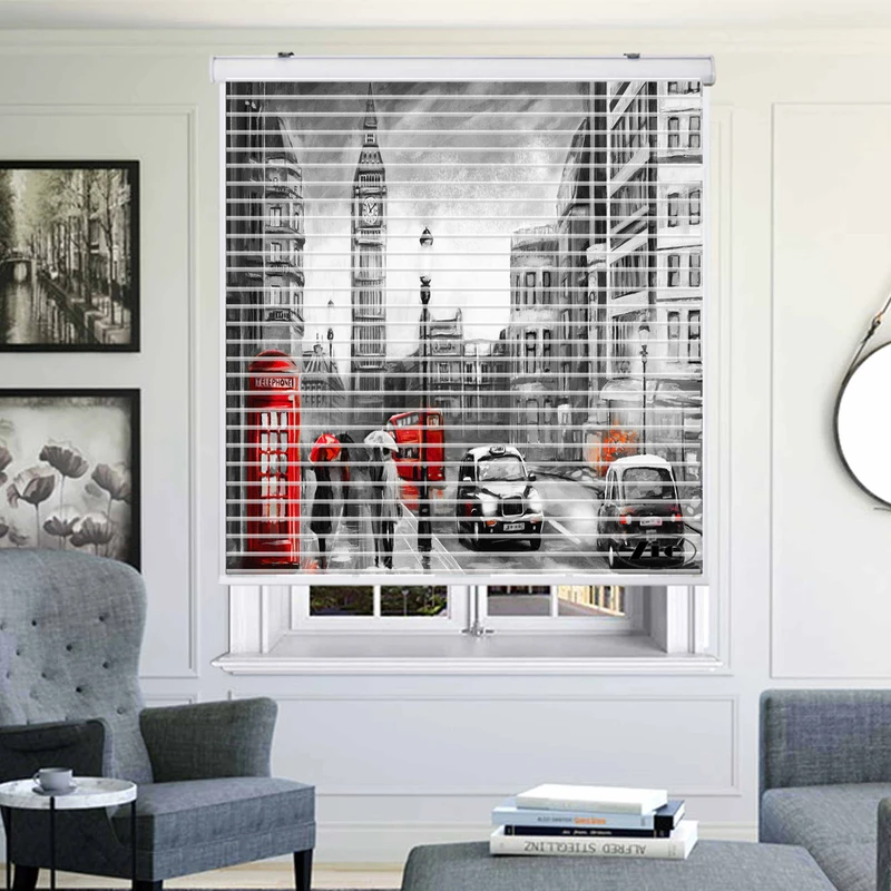 پرده زبرا زیو مدل سیلوئت P-6068 سایز 150x150 سانتی متر