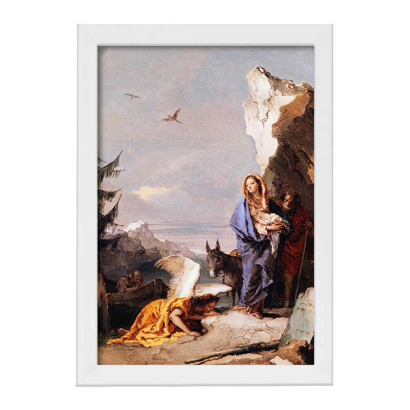 تابلو خندالو مدل نقاشی پرواز به مصر اثر جیووانی باتیستا تیپولو کد F12316